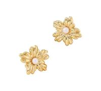 Handgefertigte Ohrringe aus Edelstahl, Bohnen/Stern/Blumen/Schmetterlings/Korallen Ohrstecker, Accessoires, trendiger Schmuck für Damen, trendiger Schmuck für Damen