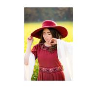 Handgefertigter Hut "Eleganz" Rot