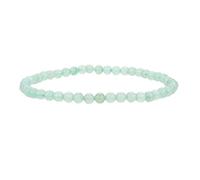 Handgefertigtes Armband mit 4mm Perlen - Natürliche Steinperlen für Yoga, Mala und Boho-Stil - Dehnbares Armband für Damen und Herren (Grüner Aventurin)