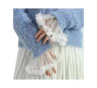 Handgelenkmanschetten für Damen, modisch, plissierte Hornmanschette, abnehmbares Hemd, falsche Ärmelmanschetten,