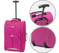Handgepäck 55 x 30 x 20 cm Bordcase Vienna pink Trolley Stoff 35 Liter 1,4 kg