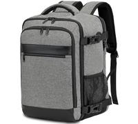 Handgepäck Rucksack 40x30x20 cm Travelite Reiserucksack 24L für Ryanair EasyJet Eurowings Flugreisen 15,6 Zoll Laptop,Grau