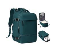 Handgepäck Rucksack 40x30x20 für Ryanair Reiserucksack Wasserdichter Unter Dem Sitz Handgepäck Rucksack Flugzeuge Reisetasche Weekendertasche Wanderrucksack Lässiger Tagesrucksack,E3-Pfauenblau