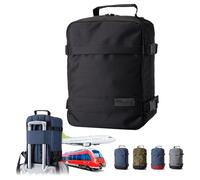 Handgepäck Rucksack für Ryanair Eurowings 40x20x25 40x30x20 [Handgepäckrucksack] Flugzeug Reisetasche Boardgepäck Bordcase Reiserucksack Kabinenkoffer Weekender (schwarz-schwarz, 40x30x20 24L)