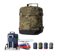 Handgepäck Rucksack für Ryanair Eurowings 40x20x25 40x30x20 [Handgepäckrucksack] Flugzeug Reisetasche Boardgepäck Bordcase Reiserucksack Kabinenkoffer Weekender (camouflage-schwarz, 40x20x25 cm 20L)