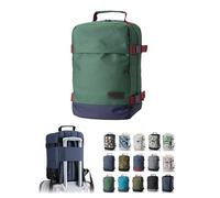 Handgepäck Rucksack für Ryanair Eurowings 40x20x25 40x30x20 [Handgepäckrucksack] Flugzeug Reisetasche Boardgepäck Bordcase Reiserucksack Kabinenkoffer Weekender (grün-blau, 40x20x25 cm 20L)