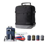 Handgepäck Rucksack für Ryanair Eurowings 40x20x25 40x30x20 [Handgepäckrucksack] Flugzeug Reisetasche Boardgepäck Bordcase Reiserucksack Kabinenkoffer Weekender (schwarz-grau, 40x20x25 cm 20L)