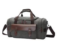 Handgepäck Tasche Sporttasche 18-Zoll-Reisetasche Aus Segeltuch Für Die Reise, Reisetasche, Wochenendtasche, Handgepäcktasche Übernachtungstasche(F)