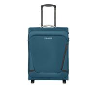 Handgepäck-Trolley TRAVELITE "JETPACK Multi 2 Cabin, konzipiert für Condor & Ryanair", Damen, Gr. B/H/T: 40cm x 55cm x 20cm 41 l, blau (petrol), Polyester, unifarben mit Farbeinsätzen, Koffer, Weichge