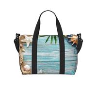 Handgepäcktasche für Damen, Wochenendtasche, Muscheln auf Sand, persönliche Gegenstände, Reisetasche, Reiseutensilien, Sport, Turnbeutel für Männer und Frauen