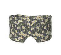 Handgezeichnetes Gänseblümchen-Aquarellmuster, Vollständige Augenabdeckungen, lichtblockierende Augenmaske, Schlafaugen- und Ohrenschützer