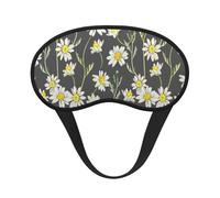 Handgezeichnetes Gänseblümchen-Aquarellmuster,Vollständige Augenabdeckungen, lichtundurchlässige Schlafmasken, Verdunkelungs-Augenschützer