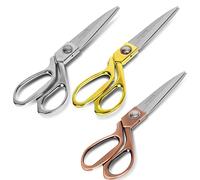 Handi Stitch 3er Pack Schneiderschere Stoffschere Profi Scheren Set - Robuste 20 cm Edelstahl Stoffschere Nähen Zubehör - Ideal zum Schneiden, Ändern & Nähen von Stoff, Kleidung, Leder & Denim