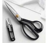 Handi Stitch Stoffschere scharf - Schneiderschere Nähzubehör - Nähschere mit Fadenschneider - Profi Textilschere aus Edelstahl - Schere zum Schneiden von Stoff - Zubehör zum Nähen