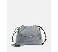 Handliche Beuteltasche aus Denim blau