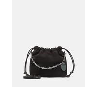 Handliche Beuteltasche aus weichem Veloursleder braun