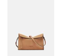 Handliche Crossbody-Bag aus Veloursleder braun