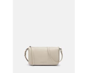 Handliche Crossbody-Bag aus weichem Schafsleder creme