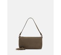 Handliche Crossbody-Bag aus weichem Veloursleder braun