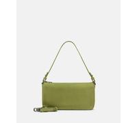 Handliche Crossbody-Bag aus weichem Veloursleder grün