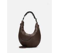 Handliche Hobo-Bag aus gewachstem Leder braun