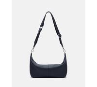 Handliche Hobo-Bag aus Rindsleder blau