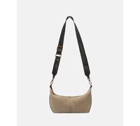 Handliche Schultertasche aus Denim beige