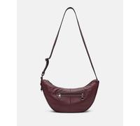 Handliche Schultertasche aus Schafsleder rot