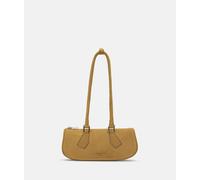 Handliche Schultertasche aus weichem Leder braun