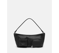 Handliche Shoulderbag aus weichem Leder schwarz