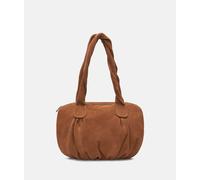 Handlicher Shopper aus weichem Veloursleder braun