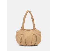 Handlicher Shopper aus weichem Veloursleder braun