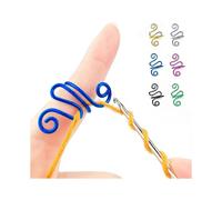 Handmade Crochet Tension Ring,6 Pcs Adjustable Companion Knitting Ring,Crochet Gift for Knitting Lovers