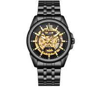 Handmontierte Anthony James Limited Edition Mystique Automatische Schwarze Uhr Einheitsgröße