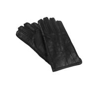 Handschuh aus echtem Lammfell handgenäht Nappaleder schwarz, XL