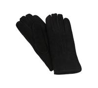 Handschuh aus echtem Lammfell handgenäht schwarz, S