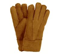 Handschuh in echtem Lammfell für Damen + Herren XL, Haselnuss