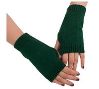 Handschuhe Fingerlos Winter Fingerlose Handschuhe Winterhandschuhe Schwarz Lange Unisex für halten Frauen Strickhandschuhe Weiche warme