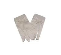 Handschuhe für Kinder Kommunion Firmung o.ä. anlässe Satin 14 cm Kurz weiss *NEU*OVP*