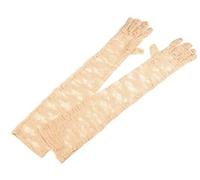 Handschuhe Hochzeit Brauthandschuhe Spitze 56 cm lang beige *NEU*OVP*