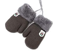 Handschuhe Kleinkinder Fäustlinge Verdickte Strickhandschuhe Einfarbige Kinderhandschuhe Winddichte Fausthandschuhe Outdoor Indoor Winterhandschuhe Warme Handschuhe für 1-3 Jahre Junge Mädchen