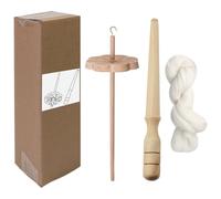 Handspindel aus Holz - Fallspindel, Garnspinner, Roving Spin Tool | Traditionelles Holznähzubehör, Hobby-Handwerksausrüstung, Webprojekte, Stricken, Häkeln, handgefertigte Faserkünstler Werkstatt