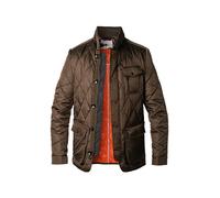 handstich Steppjacke Herren Stehkragen Mikrofaser braun, 48 (S)