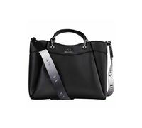 Armani Exchange Women's Essential, Wave, silver printed logo Shopping L, Black, One size