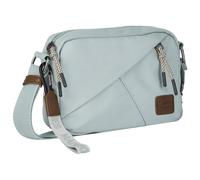 Handtasche CAMEL ACTIVE "Aurum", Damen, Gr. B/H/T: 20,5cm x 15cm x 6cm, hellblau, Polyester, beschichtet, clean, unifarben mit Farbeinsätzen, Taschen Handtasche, aus recyceltem Polyester in Nylonstruk