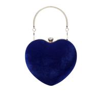 Handtasche Damen Klein Herztasche Festlich Dirndl Tasche Oktoberfest Trachtentasche Umhängetasche Elegant Handytasche Blumen Crossbody Bag Trachten Mode,Blau
