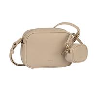Handtasche GABOR "Devika", Damen, Gr. B/H/T: 21,5cm x 15cm x 7cm, beige, Polyurethan, clean, gepflegt, unifarben, Taschen Handtasche, runde Formen sowie dekorative Seitenakzente mit Mini-Taschenanhäng