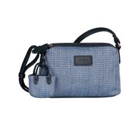 Handtasche GABOR "Granada Denada", Damen, Gr. B/H/T: 21cm x 14cm x 7cm, mixed blau, Bast, Lederimitat, Flechtoptik, colorblocking, gestreift, kontrastfarbene Details, mehrfarbig, Taschen Handtasche, s