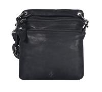 Handtasche HARBOUR 2ND "Adara", Damen, Gr. B/H/T: 20cm x 20cm x 6cm, schwarz (ash), Rindsleder, unifarben, Taschen Handtasche, Damen Schultertasche, Umhängetasche mit viel Stauraum (77274860-0) ash