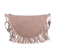 Handtasche HARBOUR 2ND "Winona", Damen, Gr. B/H/T: 33cm x 17cm x 10cm, braun (hazelnut), Rindsleder, Taschen Handtasche, Damen Henkeltasche, Hobo mit modischen Fransen (60527021-0) hazelnut